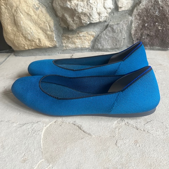 Rothys Women's Pull On & Slip-on Square Toe Ballet Flat Modern Fit Blue Size 10 - Picture 3 of 4